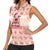 Moodeng Christmas Women Sleeveless Polo Shirt Cute Hippo Holiday with Pastel Floral Festive Vibes - Wonder Print Shop