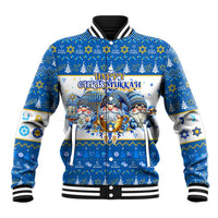 Happy Chrismukkah Baseball Jacket Gnome Funny Hanukkah Christmas Mashup - Wonder Print Shop