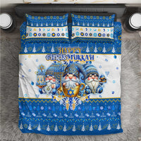 Happy Chrismukkah Bedding Set Gnome Funny Hanukkah Christmas Mashup - Wonder Print Shop