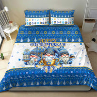 Happy Chrismukkah Bedding Set Gnome Funny Hanukkah Christmas Mashup - Wonder Print Shop