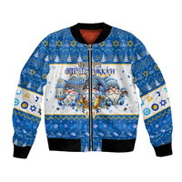 Happy Chrismukkah Bomber Jacket Gnome Funny Hanukkah Christmas Mashup - Wonder Print Shop