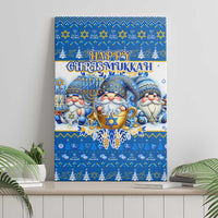 Happy Chrismukkah Canvas Wall Art Gnome Funny Hanukkah Christmas Mashup - Wonder Print Shop