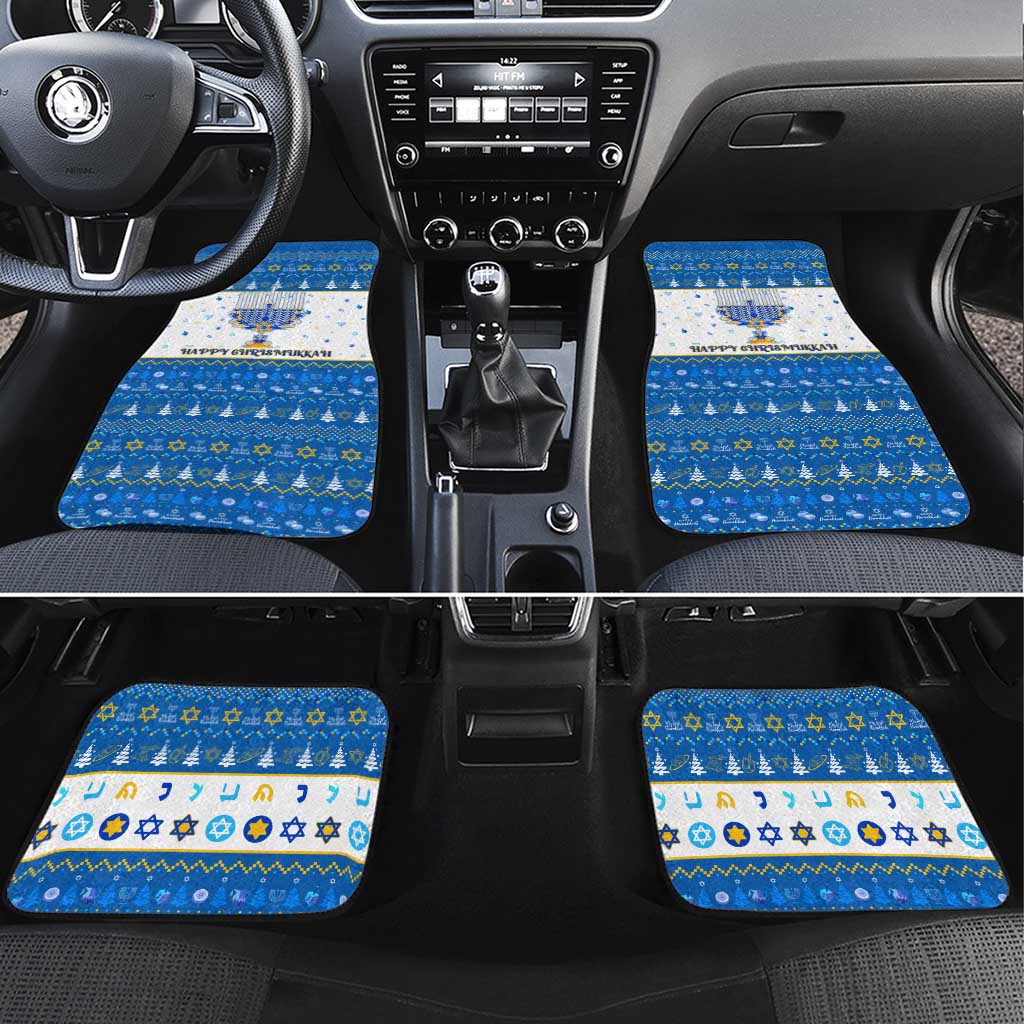 Happy Chrismukkah Car Mats Gnome Funny Hanukkah Christmas Mashup - Wonder Print Shop