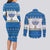 Happy Chrismukkah Couples Matching Long Sleeve Bodycon Dress and Long Sleeve Button Shirt Gnome Funny Hanukkah Christmas Mashup - Wonder Print Shop