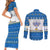 Happy Chrismukkah Couples Matching Short Sleeve Bodycon Dress and Long Sleeve Button Shirt Gnome Funny Hanukkah Christmas Mashup - Wonder Print Shop