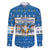 Happy Chrismukkah Family Matching Off The Shoulder Long Sleeve Dress and Hawaiian Shirt Gnome Funny Hanukkah Christmas Mashup - Wonder Print Shop