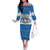 Happy Chrismukkah Family Matching Off The Shoulder Long Sleeve Dress and Hawaiian Shirt Gnome Funny Hanukkah Christmas Mashup - Wonder Print Shop