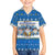 Happy Chrismukkah Family Matching Off The Shoulder Long Sleeve Dress and Hawaiian Shirt Gnome Funny Hanukkah Christmas Mashup - Wonder Print Shop