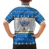 Happy Chrismukkah Family Matching Off Shoulder Maxi Dress and Hawaiian Shirt Gnome Funny Hanukkah Christmas Mashup - Wonder Print Shop