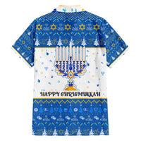 Happy Chrismukkah Family Matching Off Shoulder Maxi Dress and Hawaiian Shirt Gnome Funny Hanukkah Christmas Mashup - Wonder Print Shop