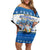 Happy Chrismukkah Family Matching Off Shoulder Short Dress and Hawaiian Shirt Gnome Funny Hanukkah Christmas Mashup - Wonder Print Shop