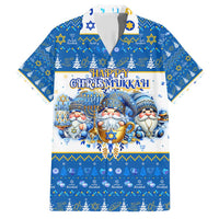 Happy Chrismukkah Family Matching Short Sleeve Bodycon Dress and Hawaiian Shirt Gnome Funny Hanukkah Christmas Mashup - Wonder Print Shop