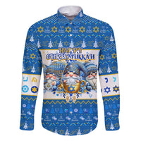 Happy Chrismukkah Family Matching Short Sleeve Bodycon Dress and Hawaiian Shirt Gnome Funny Hanukkah Christmas Mashup - Wonder Print Shop