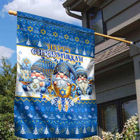 Happy Chrismukkah Garden Flag Gnome Funny Hanukkah Christmas Mashup - Wonder Print Shop