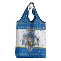 Happy Chrismukkah Grocery Bag Gnome Funny Hanukkah Christmas Mashup - Wonder Print Shop