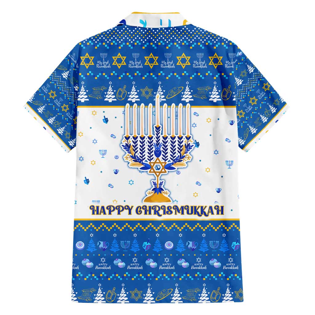 Happy Chrismukkah Hawaiian Shirt Gnome Funny Hanukkah Christmas Mashup - Wonder Print Shop