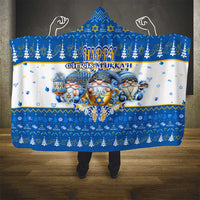 Happy Chrismukkah Hooded Blanket Gnome Funny Hanukkah Christmas Mashup - Wonder Print Shop