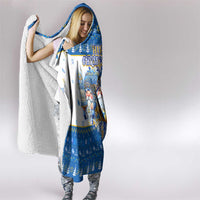 Happy Chrismukkah Hooded Blanket Gnome Funny Hanukkah Christmas Mashup - Wonder Print Shop