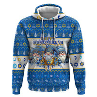 Happy Chrismukkah Hoodie Gnome Funny Hanukkah Christmas Mashup - Wonder Print Shop