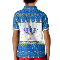 Happy Chrismukkah Kid Polo Shirt Gnome Funny Hanukkah Christmas Mashup - Wonder Print Shop