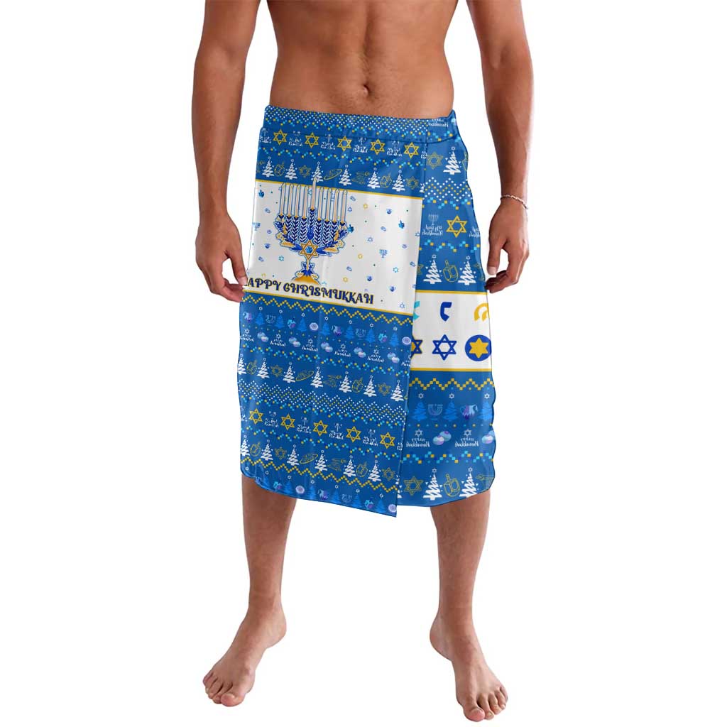 Happy Chrismukkah Lavalava Gnome Funny Hanukkah Christmas Mashup - Wonder Print Shop