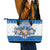 Happy Chrismukkah Leather Tote Bag Gnome Funny Hanukkah Christmas Mashup - Wonder Print Shop