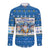 Happy Chrismukkah Long Sleeve Button Shirt Gnome Funny Hanukkah Christmas Mashup - Wonder Print Shop