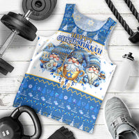 Happy Chrismukkah Men Tank Top Gnome Funny Hanukkah Christmas Mashup - Wonder Print Shop