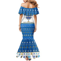 Happy Chrismukkah Mermaid Dress Gnome Funny Hanukkah Christmas Mashup - Wonder Print Shop