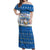Happy Chrismukkah Off Shoulder Maxi Dress Gnome Funny Hanukkah Christmas Mashup - Wonder Print Shop