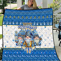 Happy Chrismukkah Quilt Gnome Funny Hanukkah Christmas Mashup - Wonder Print Shop
