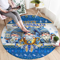 Happy Chrismukkah Round Carpet Gnome Funny Hanukkah Christmas Mashup - Wonder Print Shop