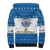 Happy Chrismukkah Sherpa Hoodie Gnome Funny Hanukkah Christmas Mashup - Wonder Print Shop