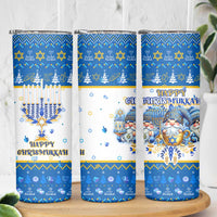 Happy Chrismukkah Skinny Tumbler Gnome Funny Hanukkah Christmas Mashup - Wonder Print Shop