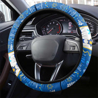 Happy Chrismukkah Steering Wheel Cover Gnome Funny Hanukkah Christmas Mashup - Wonder Print Shop