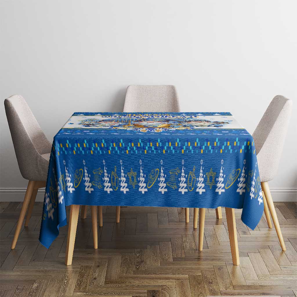 Happy Chrismukkah Tablecloth Gnome Funny Hanukkah Christmas Mashup - Wonder Print Shop