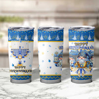 Happy Chrismukkah Tumbler Cup Gnome Funny Hanukkah Christmas Mashup - Wonder Print Shop