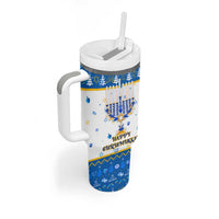 Happy Chrismukkah Tumbler With Handle Gnome Funny Hanukkah Christmas Mashup - Wonder Print Shop