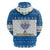 Happy Chrismukkah Zip Hoodie Gnome Funny Hanukkah Christmas Mashup - Wonder Print Shop