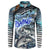 Striped Bass Fishing Button Sweatshirt Bold Ocean Angler Design - Wonder Print Shop
