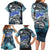 Striped Bass Fishing Family Matching Long Sleeve Bodycon Dress and Hawaiian Shirt Bold Ocean Angler Design - Wonder Print Shop