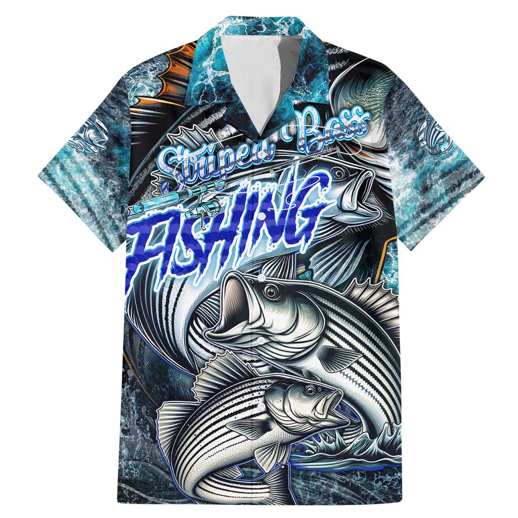 Striped Bass Fishing Family Matching Mermaid Dress and Hawaiian Shirt Bold Ocean Angler Design - Wonder Print Shop