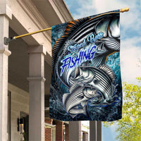 Striped Bass Fishing Garden Flag Bold Ocean Angler Design - Wonder Print Shop