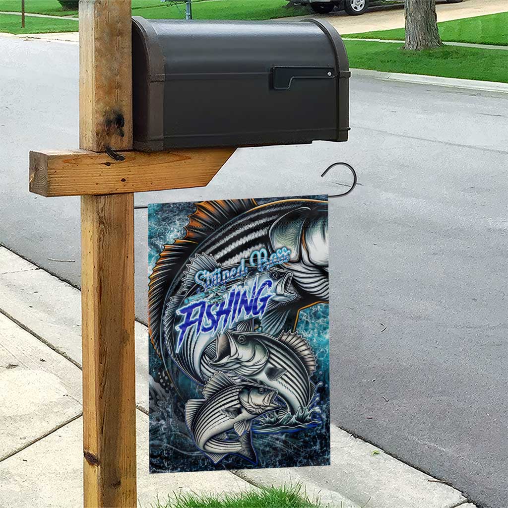 Striped Bass Fishing Garden Flag Bold Ocean Angler Design - Wonder Print Shop