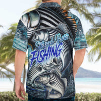 Striped Bass Fishing Hawaiian Shirt Bold Ocean Angler Design - Wonder Print Shop