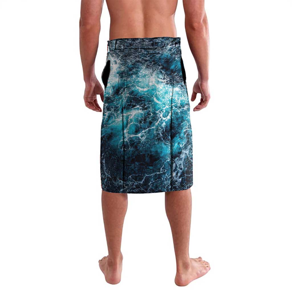 Striped Bass Fishing Lavalava Bold Ocean Angler Design - Wonder Print Shop