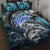 Striped Bass Fishing Quilt Bed Set Bold Ocean Angler Design - Wonder Print Shop