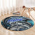 Striped Bass Fishing Round Carpet Bold Ocean Angler Design - Wonder Print Shop