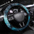 Striped Bass Fishing Steering Wheel Cover Bold Ocean Angler Design - Wonder Print Shop