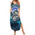 Striped Bass Fishing Summer Maxi Dress Bold Ocean Angler Design - Wonder Print Shop